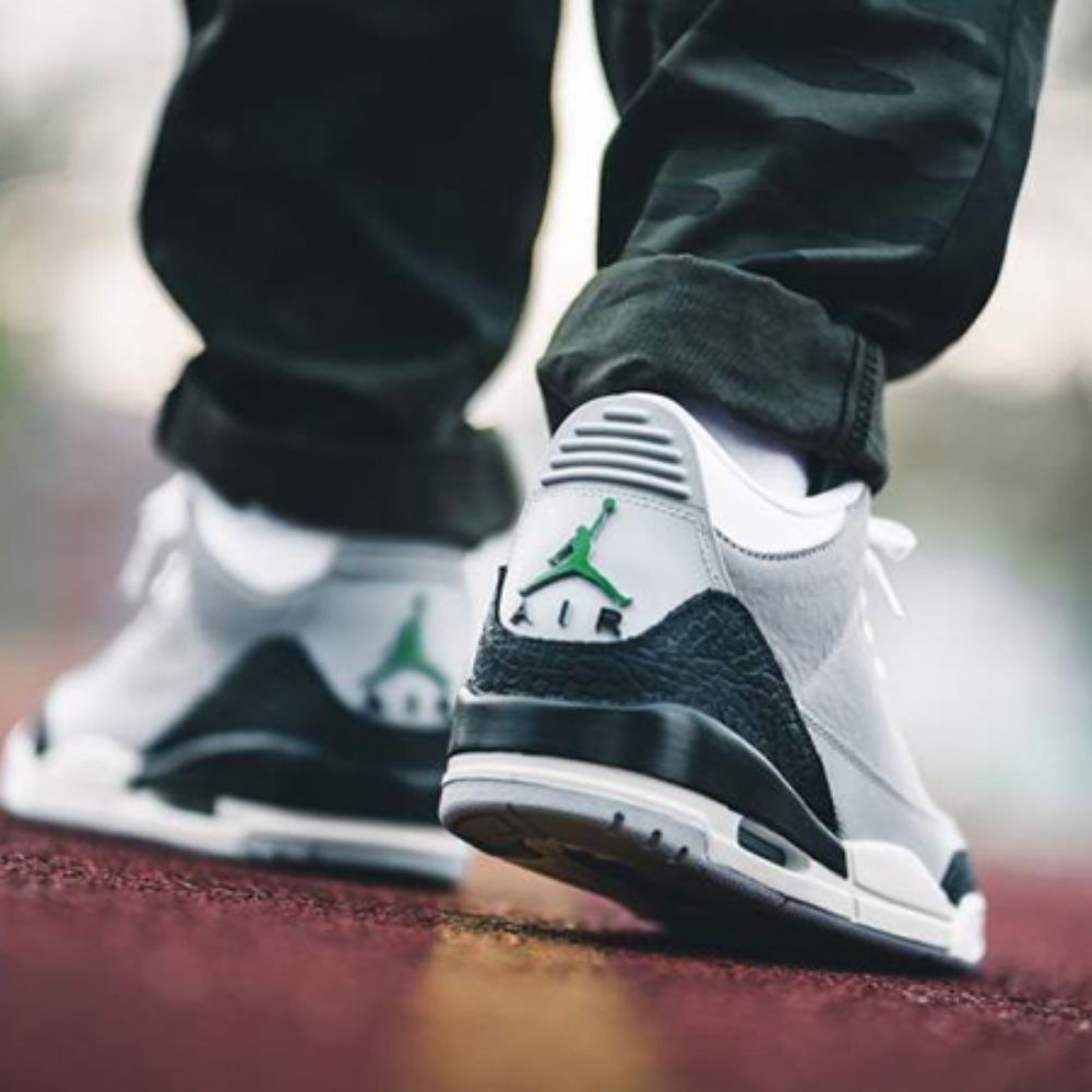 Air Jordan 3 Retro Chlorophyll Grey Black