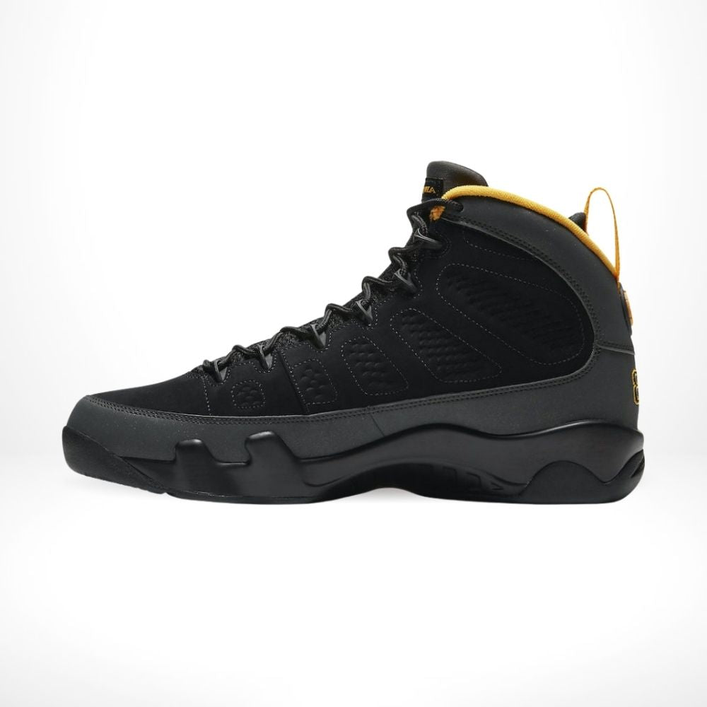 Air Jordan 9 Retro Dark Charcoal University Gold