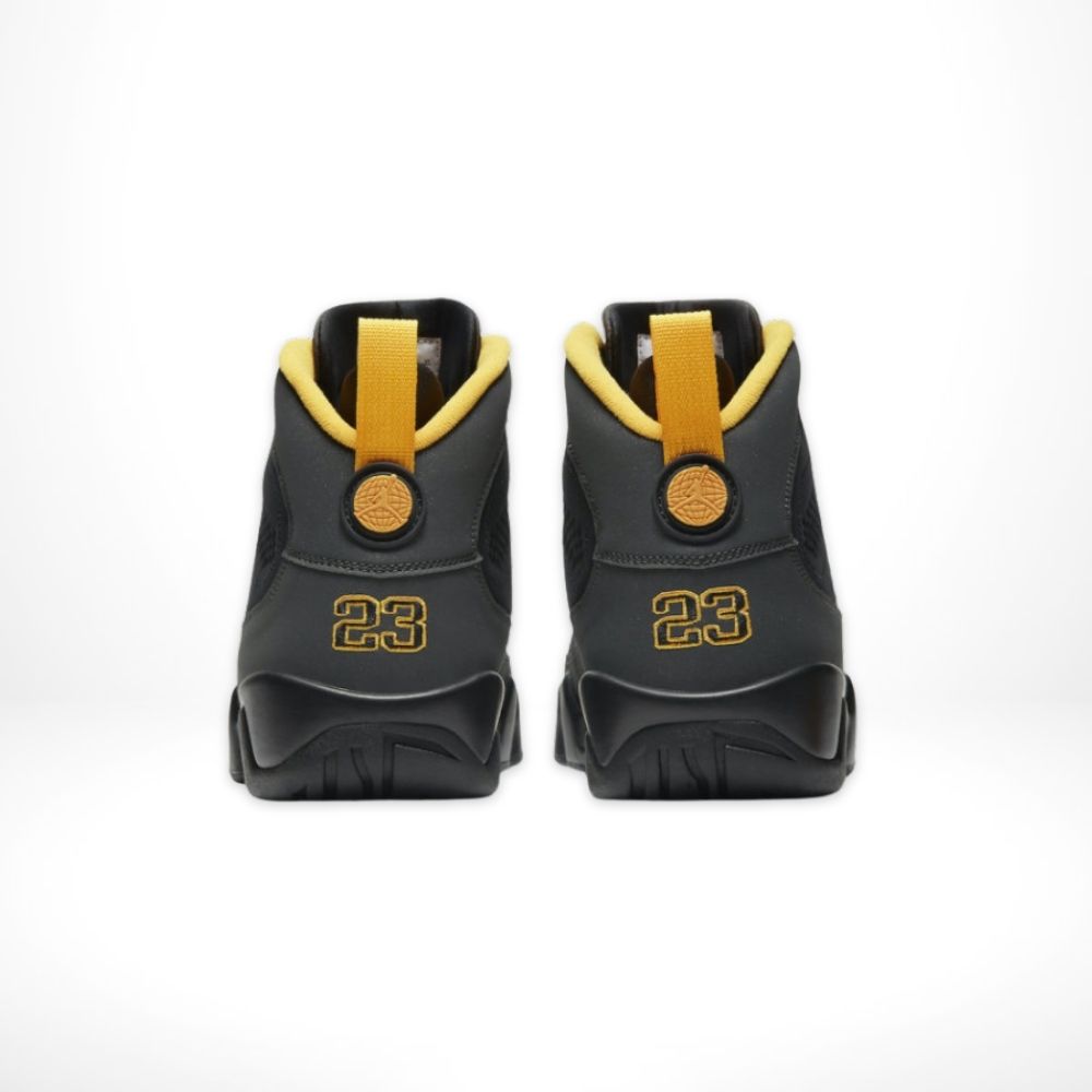 Air Jordan 9 Retro Dark Charcoal University Gold