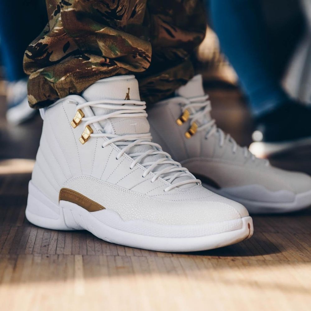 Air Jordan 12 Retro x OVO White Metallic Gold
