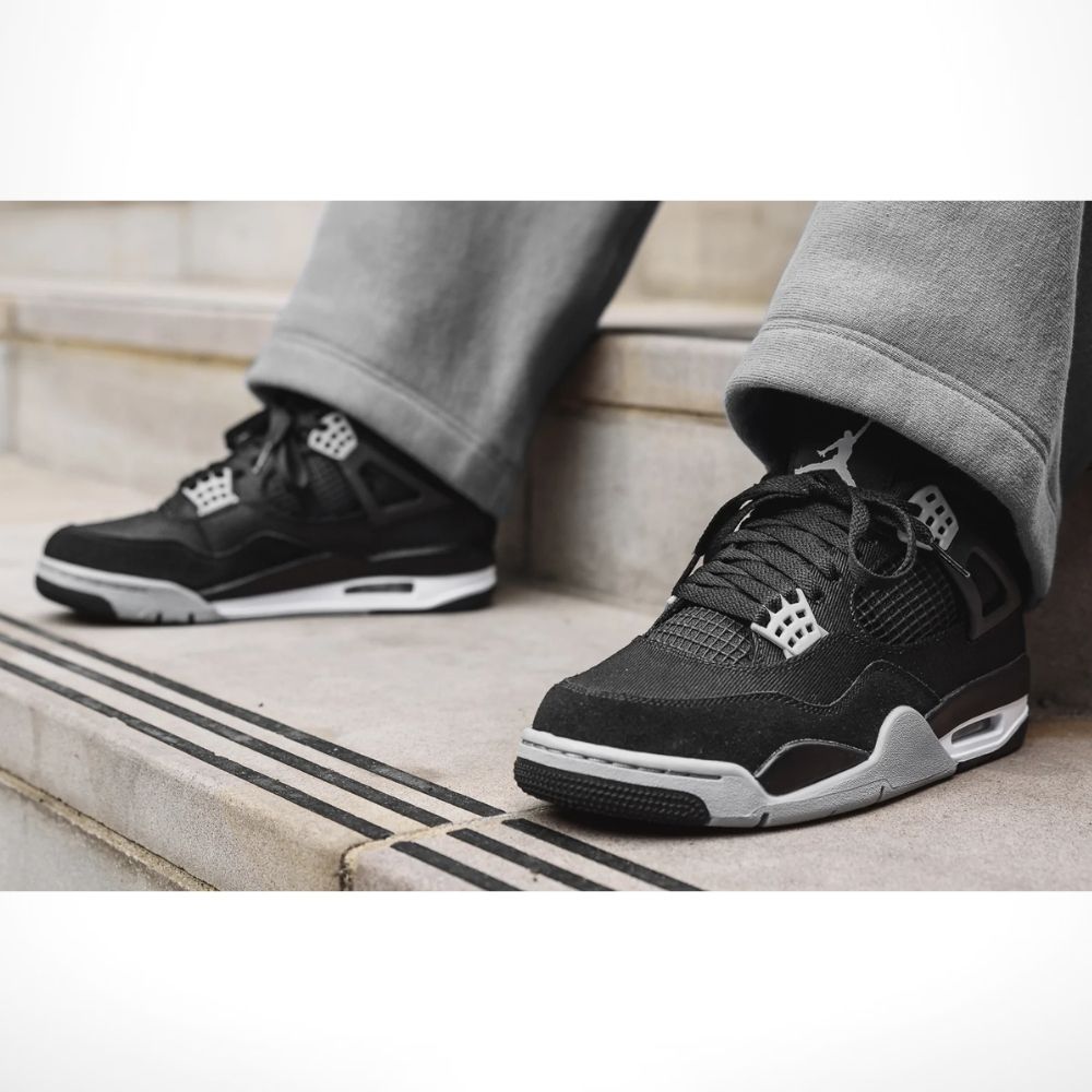 Air Jordan 4 Retro SE Black Canvas Light Steel