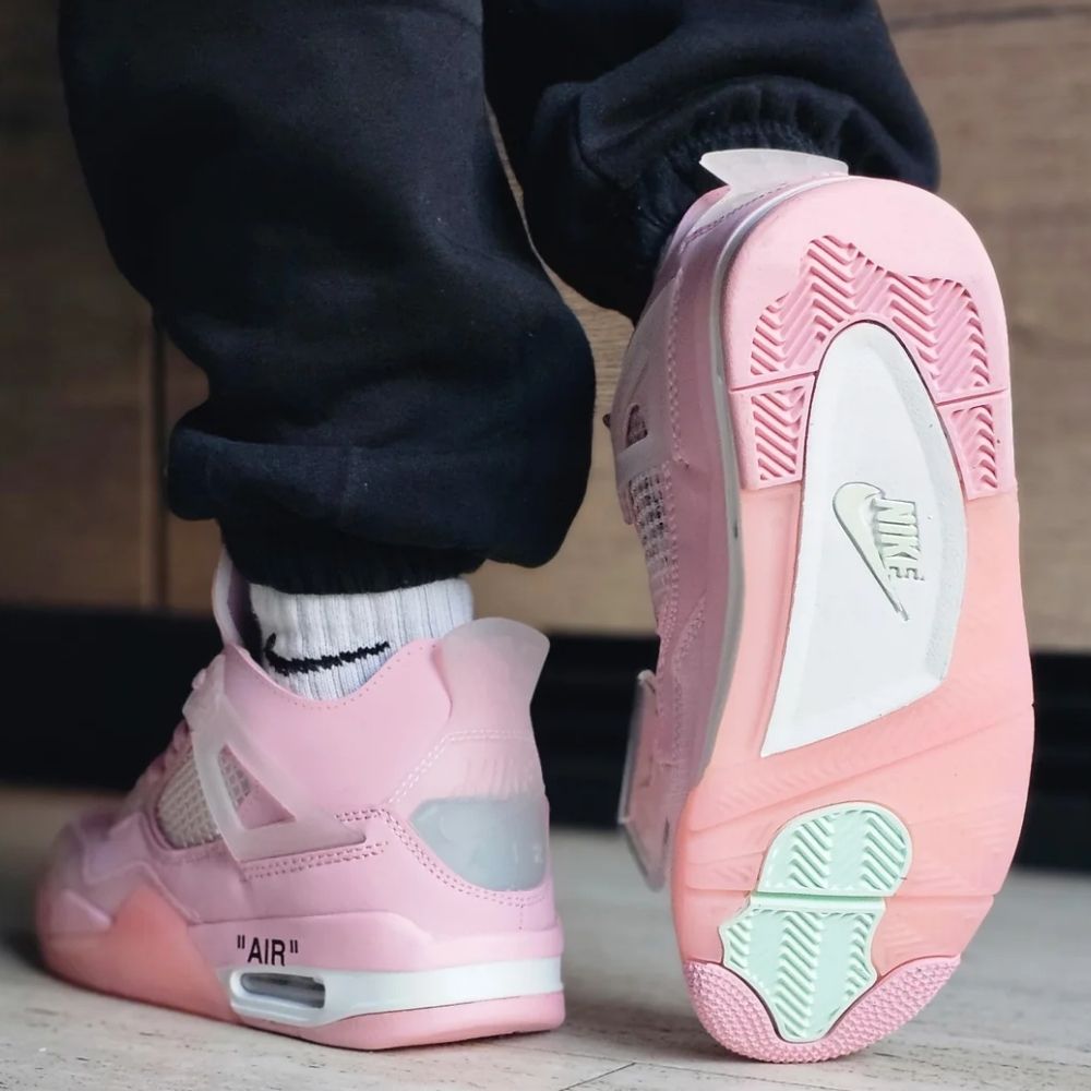 Air Jordan 4 x Off White Sail Pink