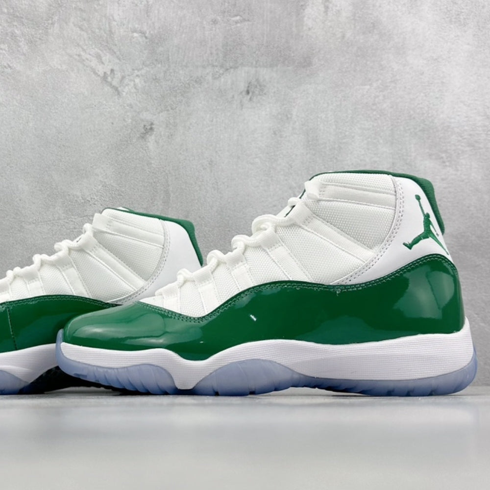 Air Jordan 11 Retro High White And Green
