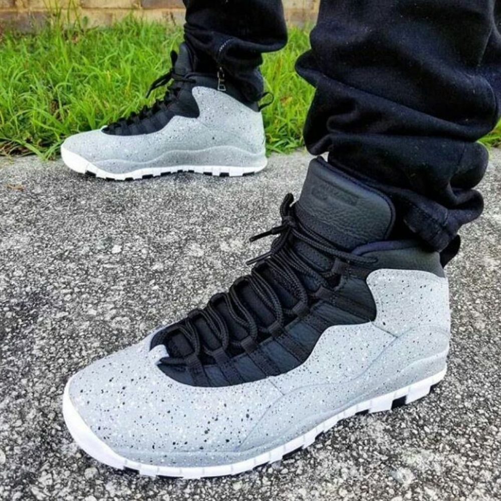 Air Jordan 10 Retro Cement Black