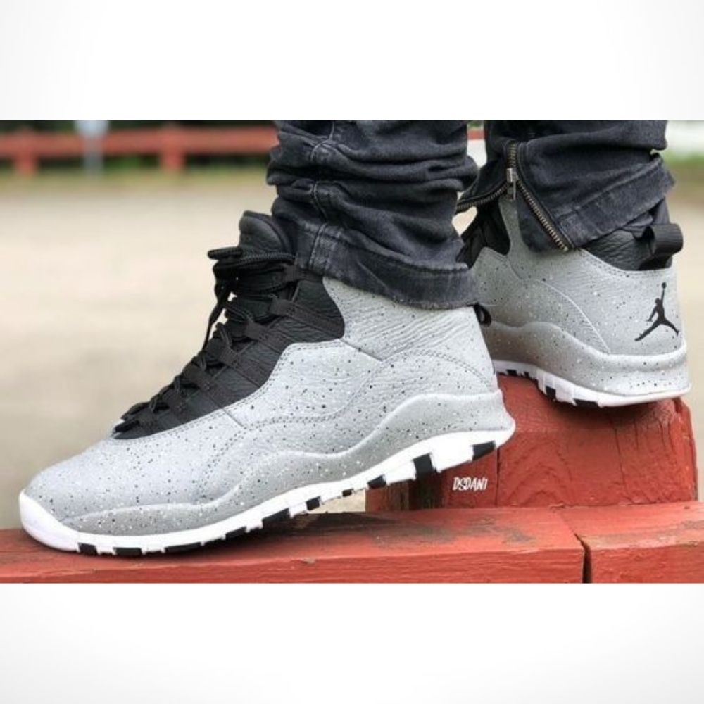 Air Jordan 10 Retro Cement Black