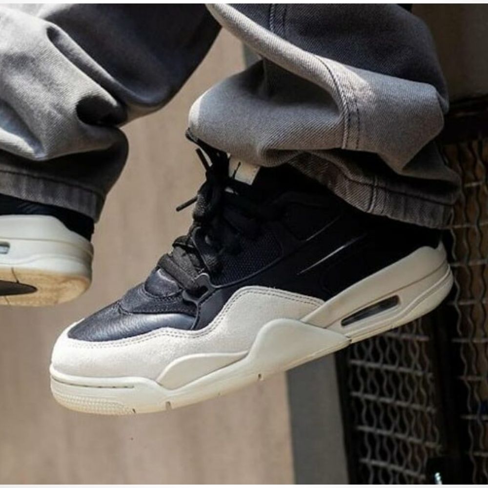 Air Jordan 4 x Nigel Sylvester RM Black Light Bone