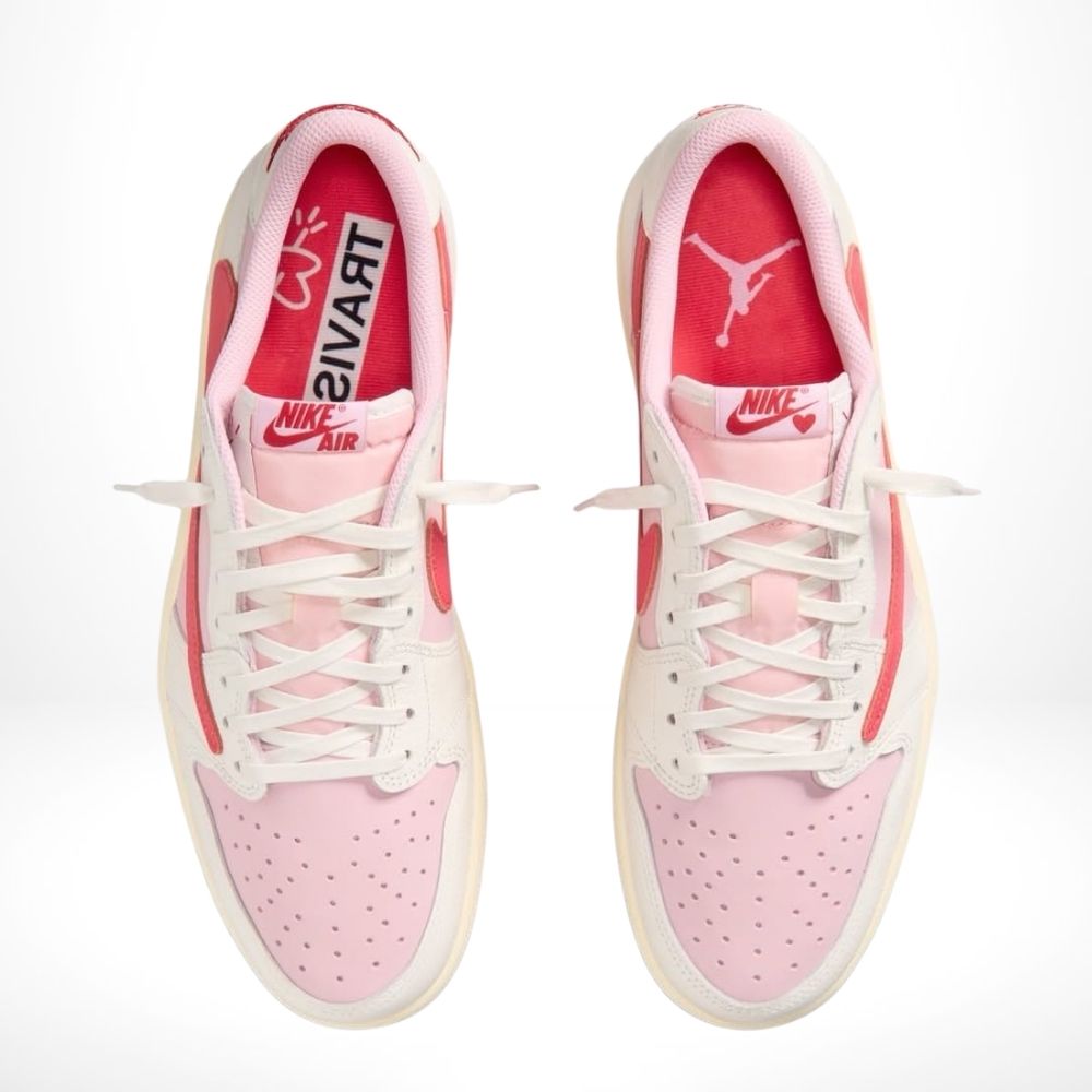 Air Jordan 1 Retro Low OG x Travis Scott Sail Tropical Pink