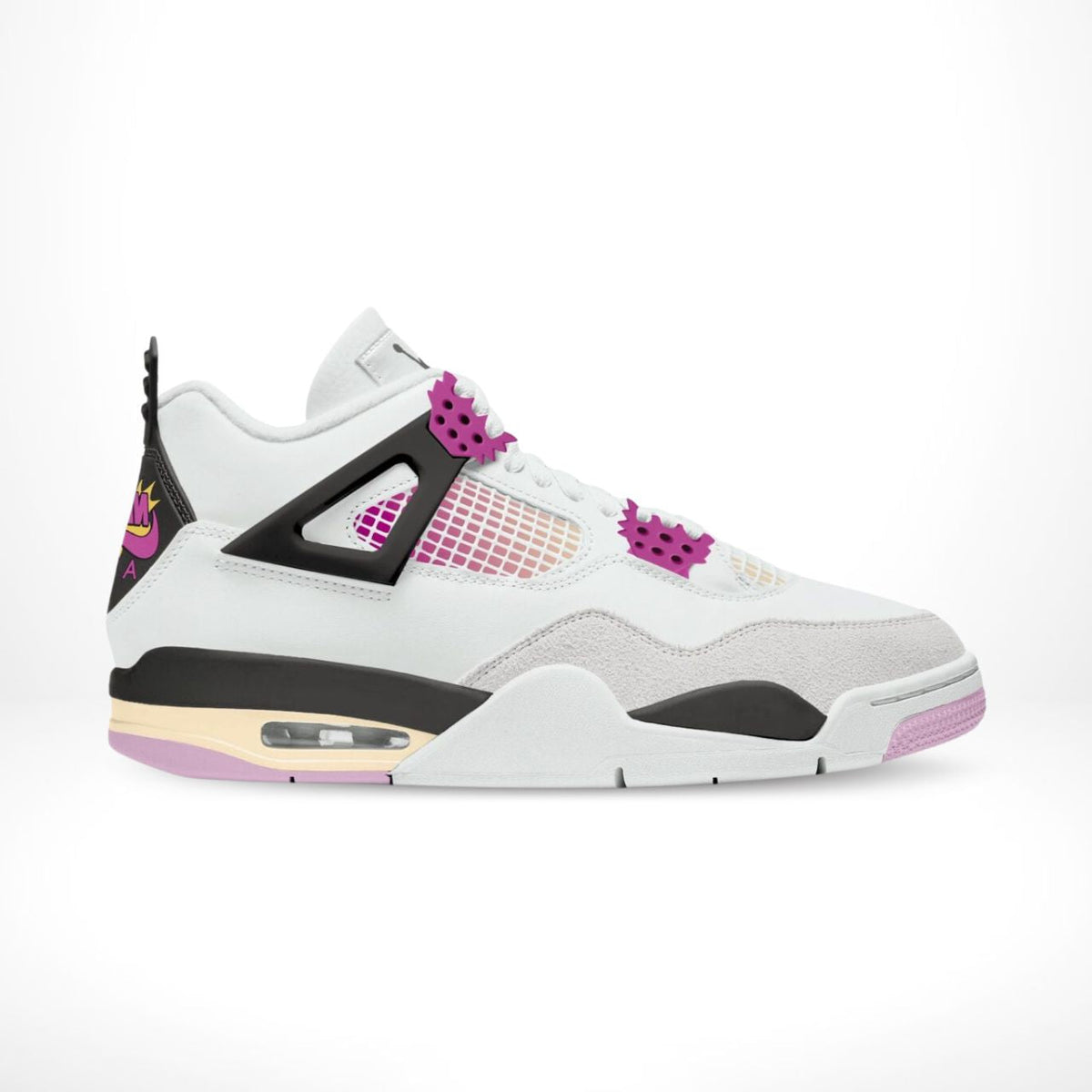 Air Jordan 4 Comic White Pink Custom