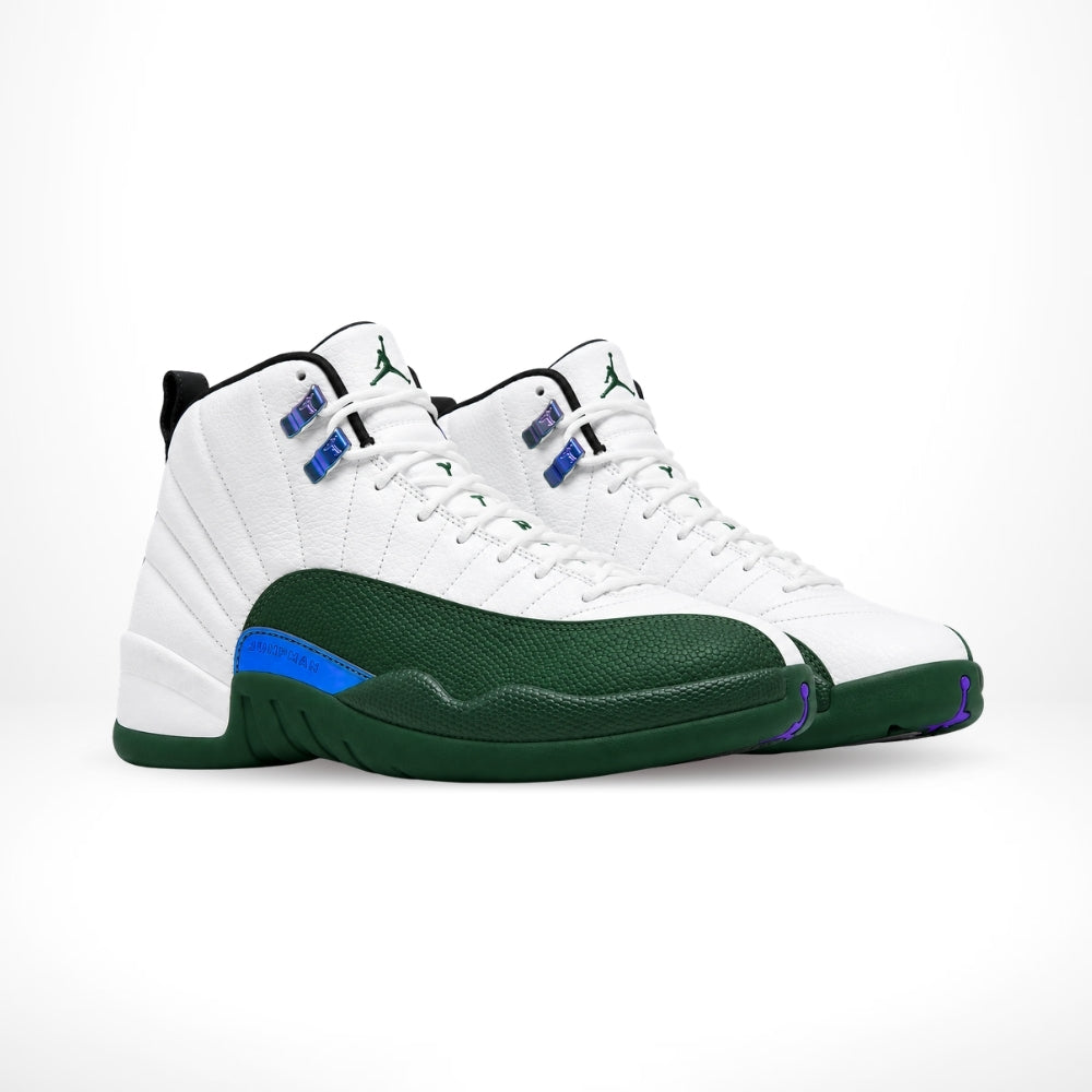 Air Jordan 12 Bucks White Green
