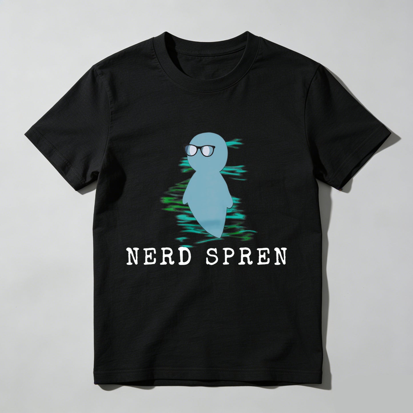 Wardrobecart Nerd Spren With Glasses And Water Ripple Effect Unisex Classic T-shirt