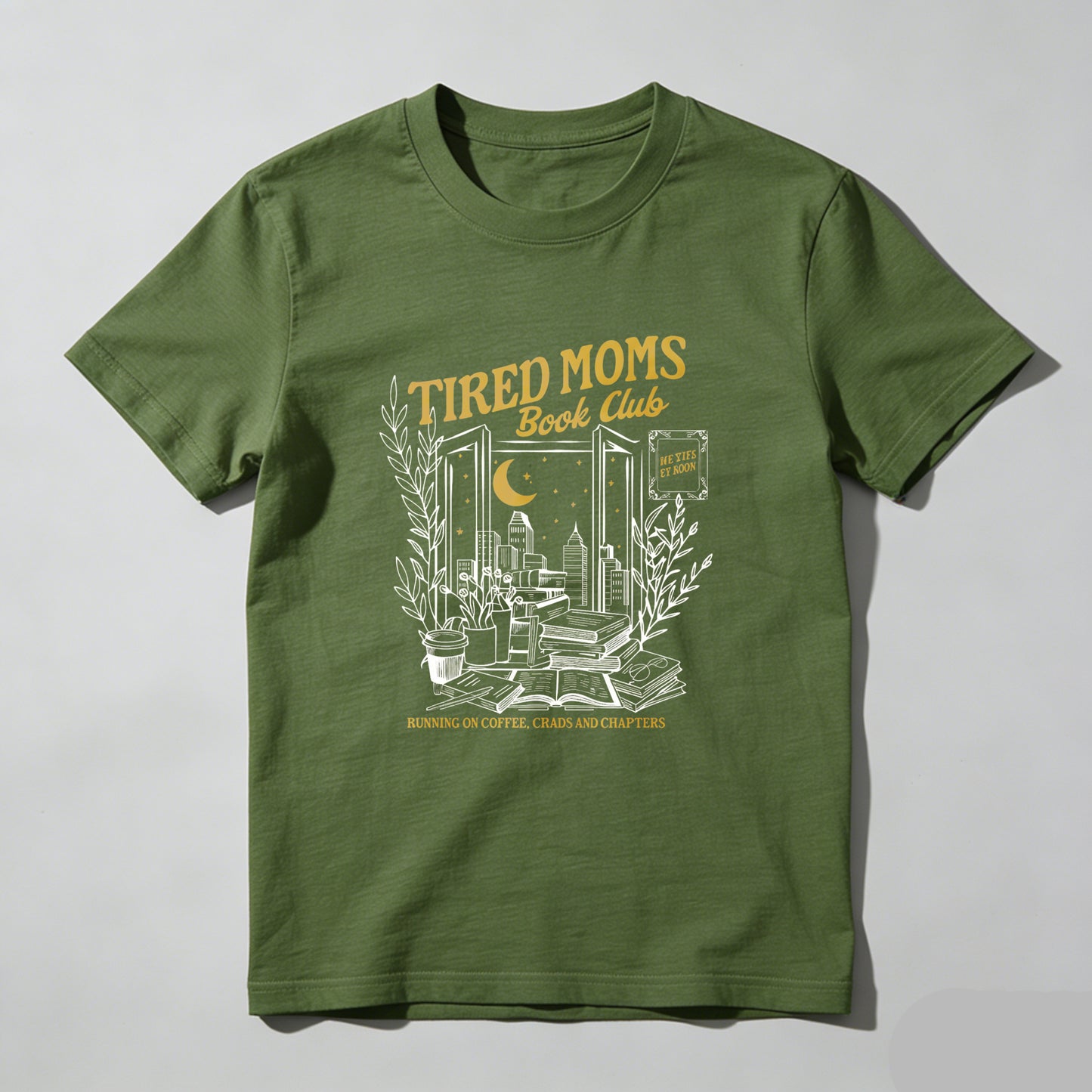 Wardrobecart Tired Moms Book Club Night Reading Scene Unisex Classic T-shirt