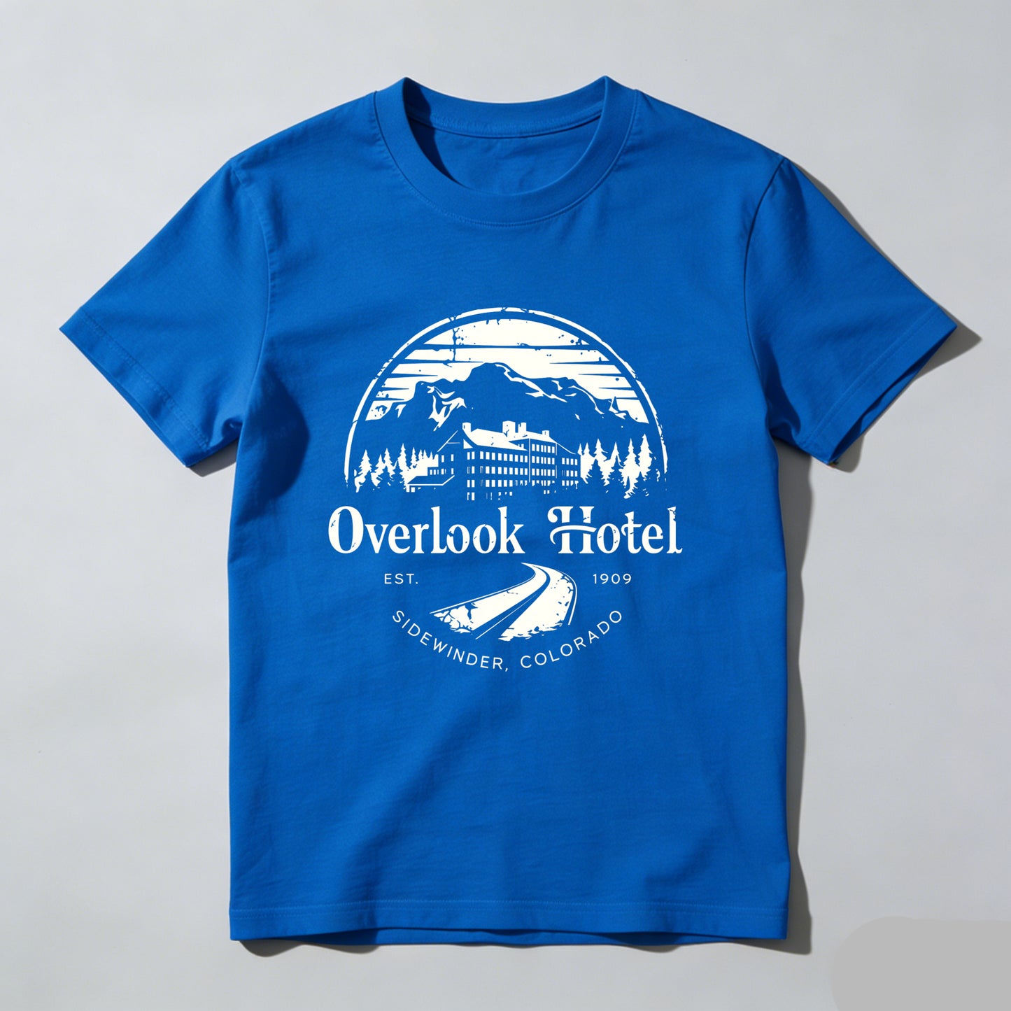 Wardrobecart Overlook Hotel Mountain Scene Design Unisex Classic T-shirt