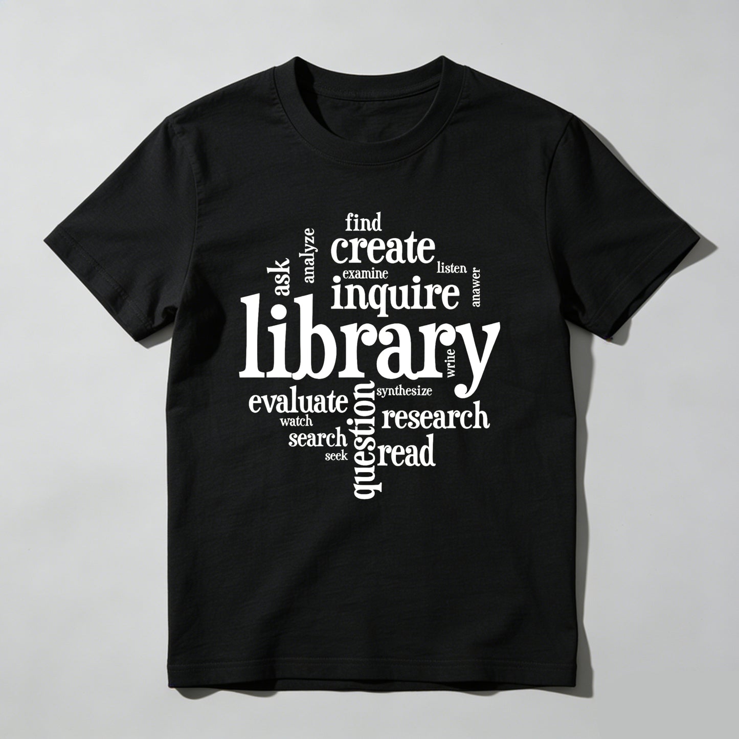 Wardrobecart Library Inquire Research Read Evaluate Create Find Ask Unisex Classic T-shirt