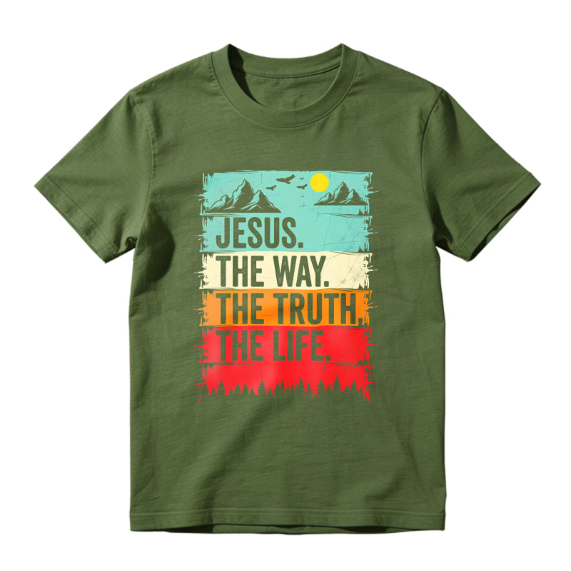 Jesus The Way The Truth The Life Mountain Landscape Unisex Classic T-shirt