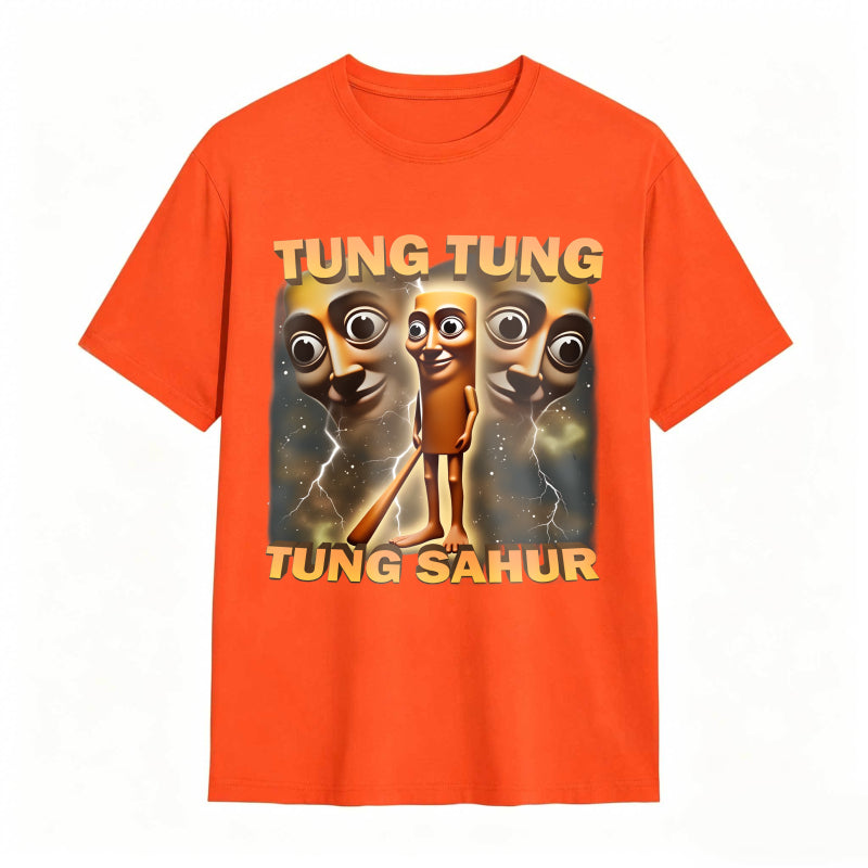 100% Cotton Tung Tung Tung Sahur Graphic Tee