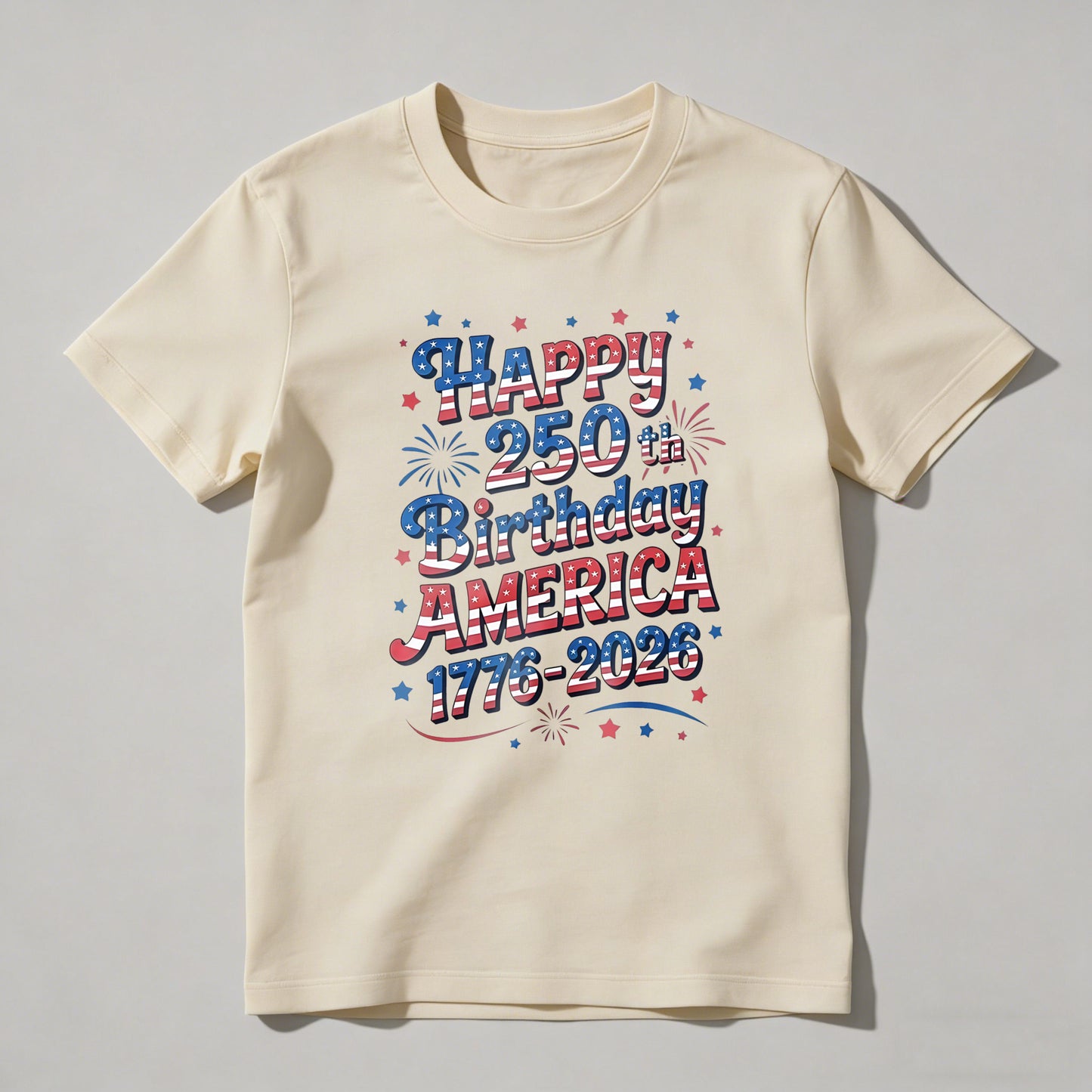 Happy 250th Birthday America 1776 2026 T-shirt
