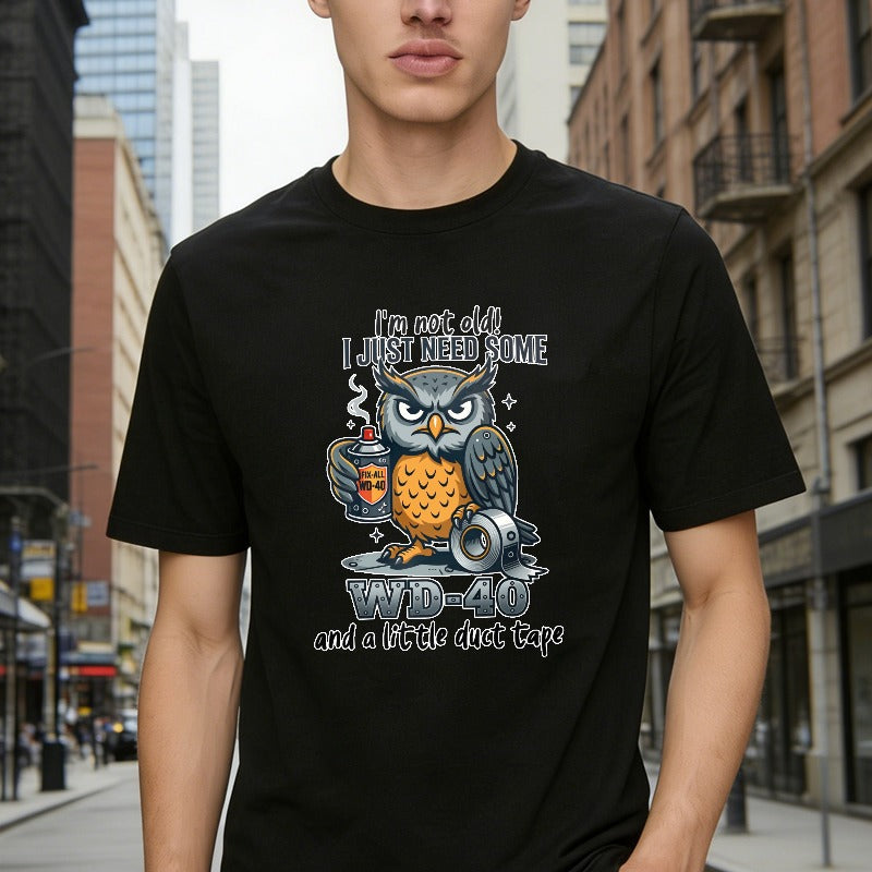 Owl With Wd 40 And Duct Tape Humor Unisex Classic T-shirt