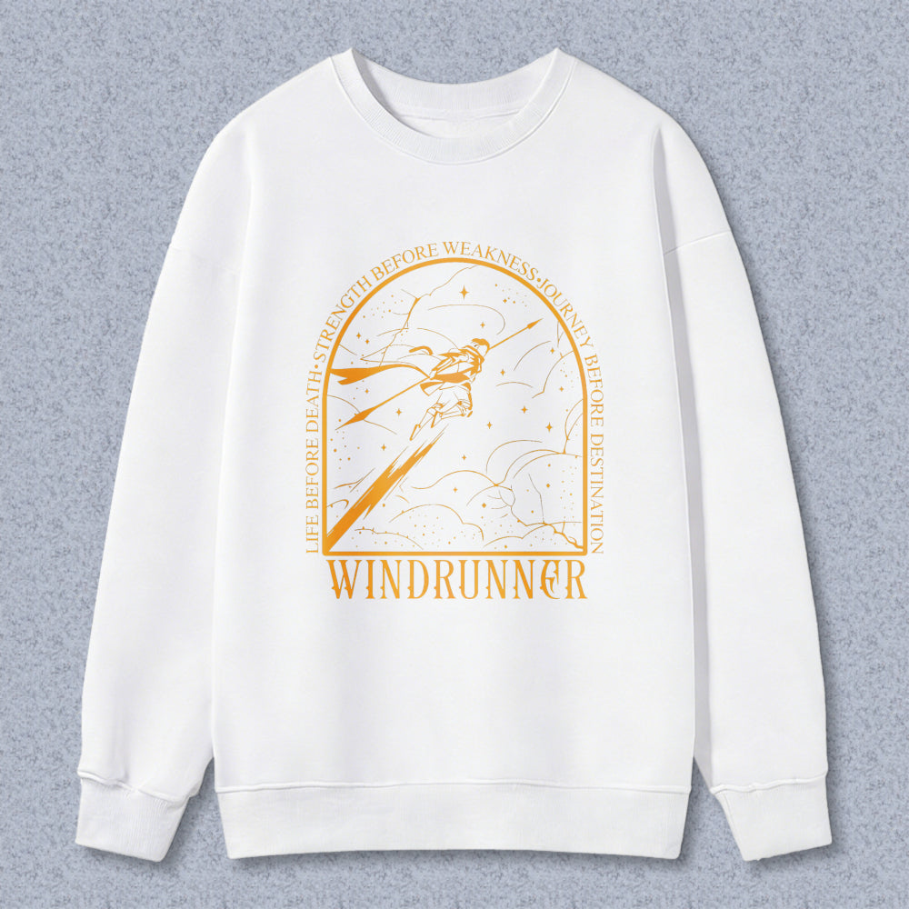 Wardrobecart Windrunner Sky Adventure With Mountain And Clouds Design Unisex Classic Sweatshirt