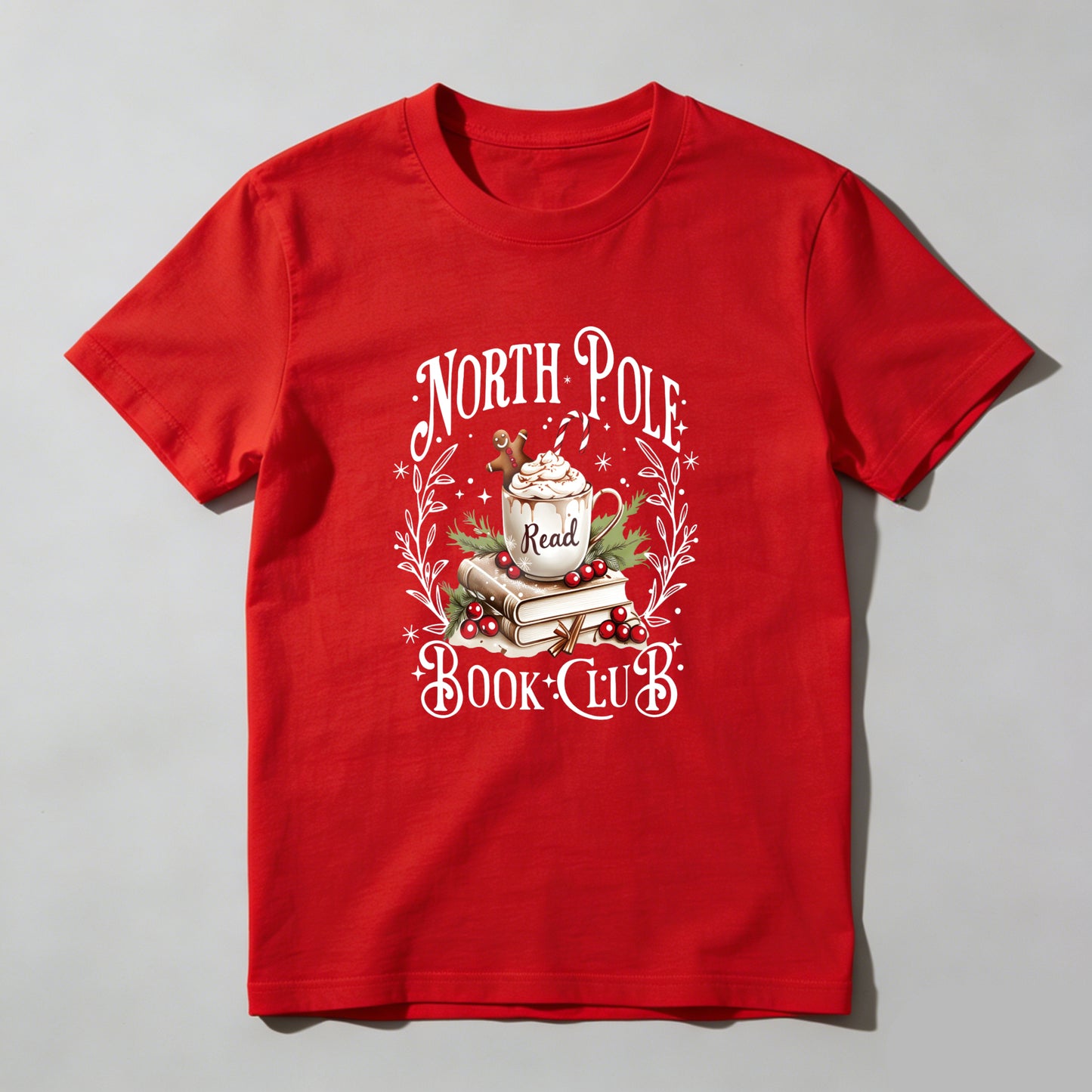 Wardrobecart North Pole Book Club Christmas Reading Theme Unisex Classic T-shirt