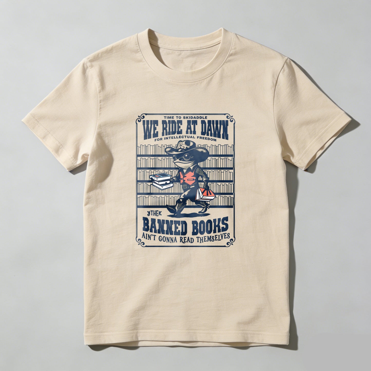 Wardrobecart We Ride At Dawn Banned Books Unisex Classic T-shirt