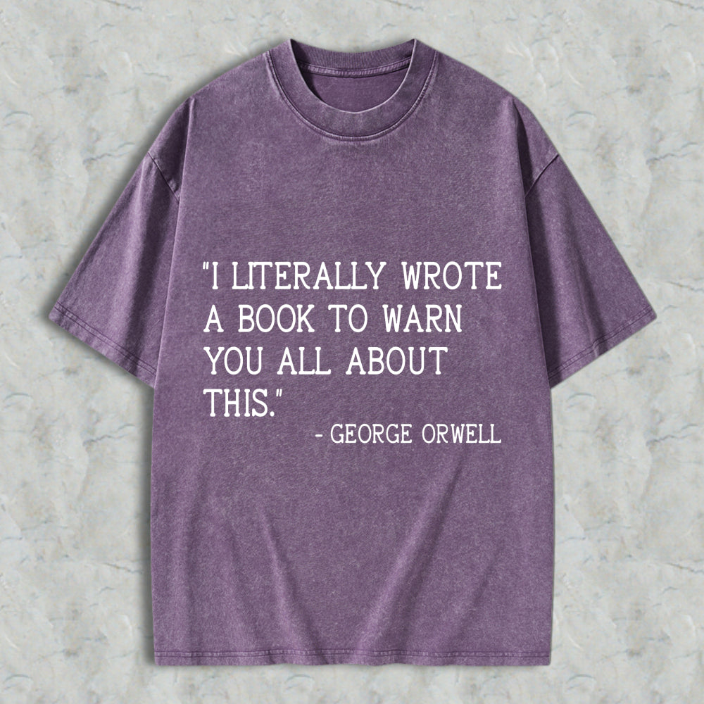 Wardrobecart I Literally Wrote A Book To Warn You All About This Unisex Washed T-shirt