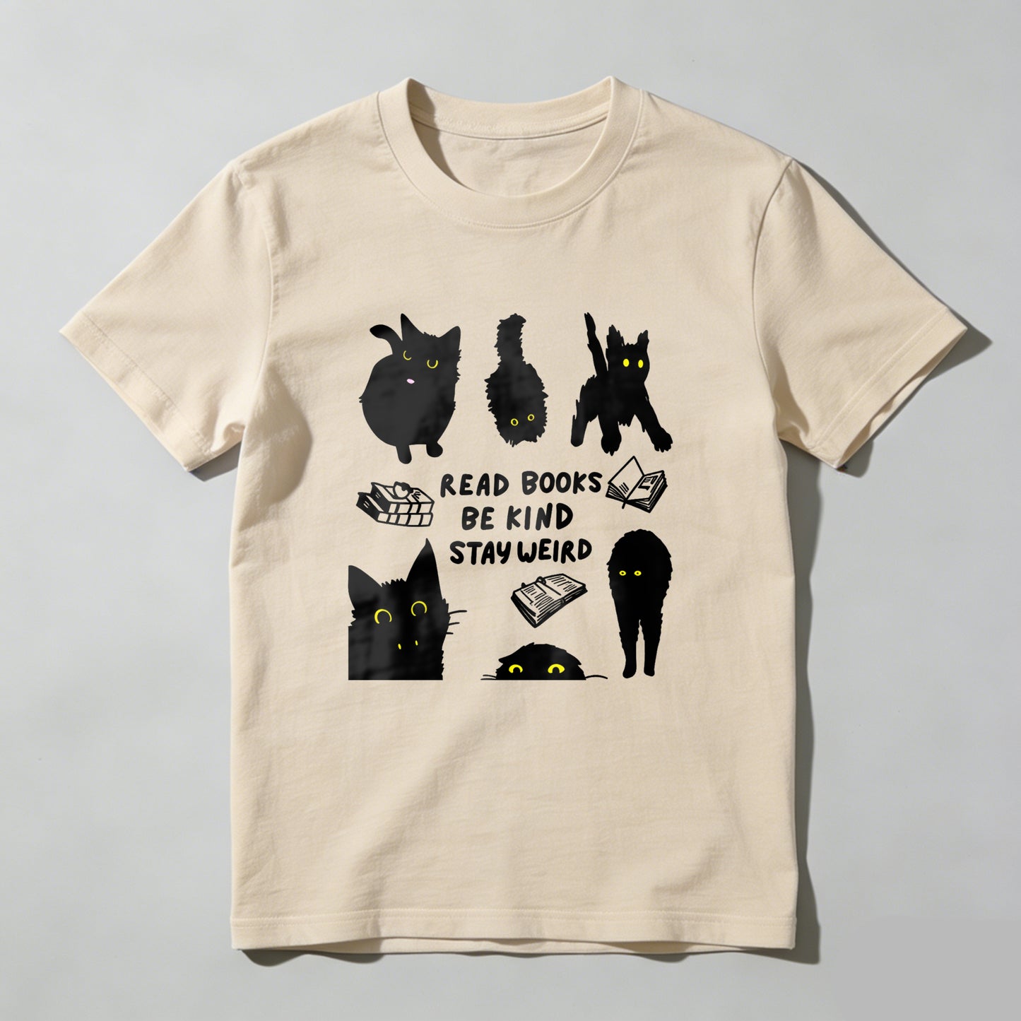 Wardrobecart Cats Books Kindness Weirdest Reading Fun Unisex Classic T-shirt