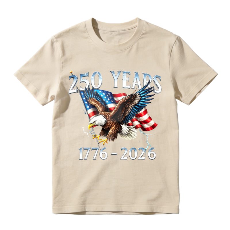 American Eagle And Flag 250 Years 1776 2026 Unisex Classic T-shirt