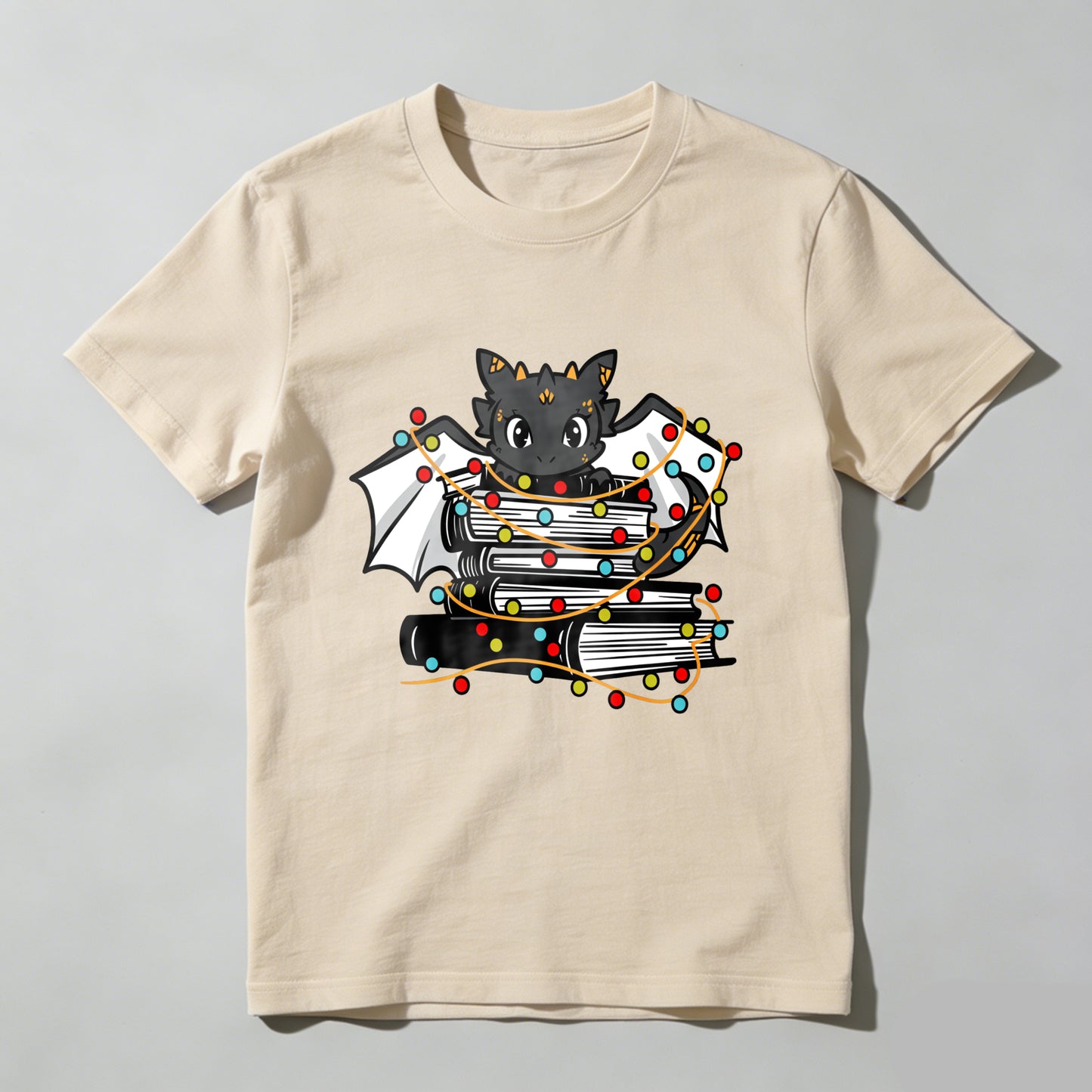 Wardrobecart Bat With Books And Lights Unisex Classic T-shirt