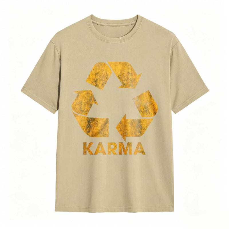 Vintage Karma Recycler Funny Motivational Graphic Tee