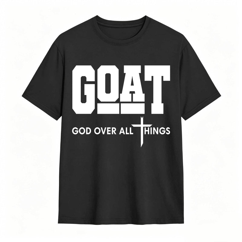 GOAT (“God Over All Things”) graphic T-shirt