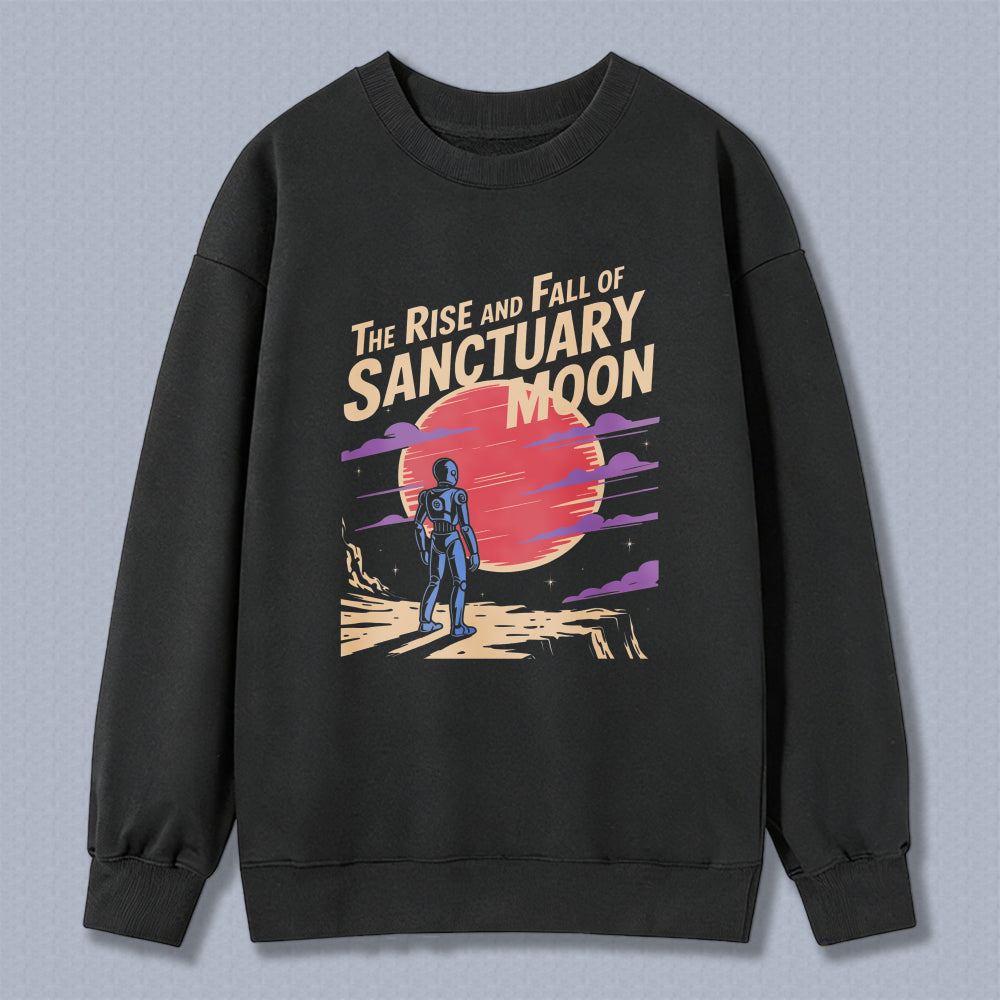 Wardrobecart The Rise And Fall Of Sanctuary Moon Graphic Design Unisex Classic Sweatshirt