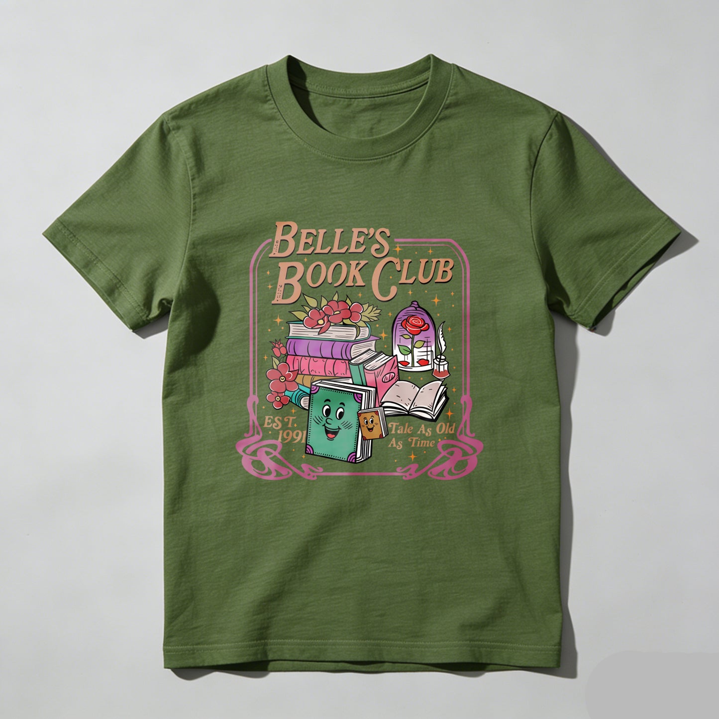 Wardrobecart Belle's Book Club Est 1991 Take As Much As Time Unisex Classic T-shirt