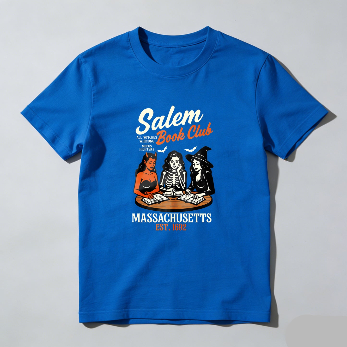 Wardrobecart Salem Book Club Witches Reading Magic Spells Unisex Classic T-shirt