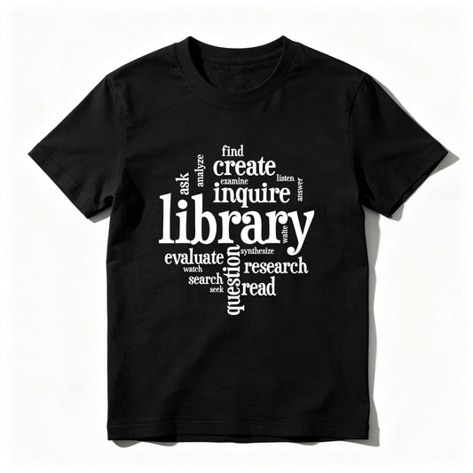 Wardrobecart Library Inquire Research Read Create Evaluate Ask Find Unisex Classic T-shirt