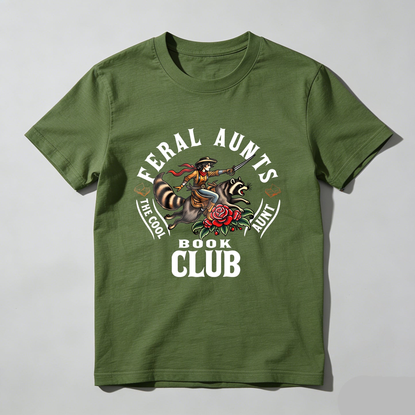 Wardrobecart Feral Aunts Book Club The Cool Aunt Unisex Classic T-shirt