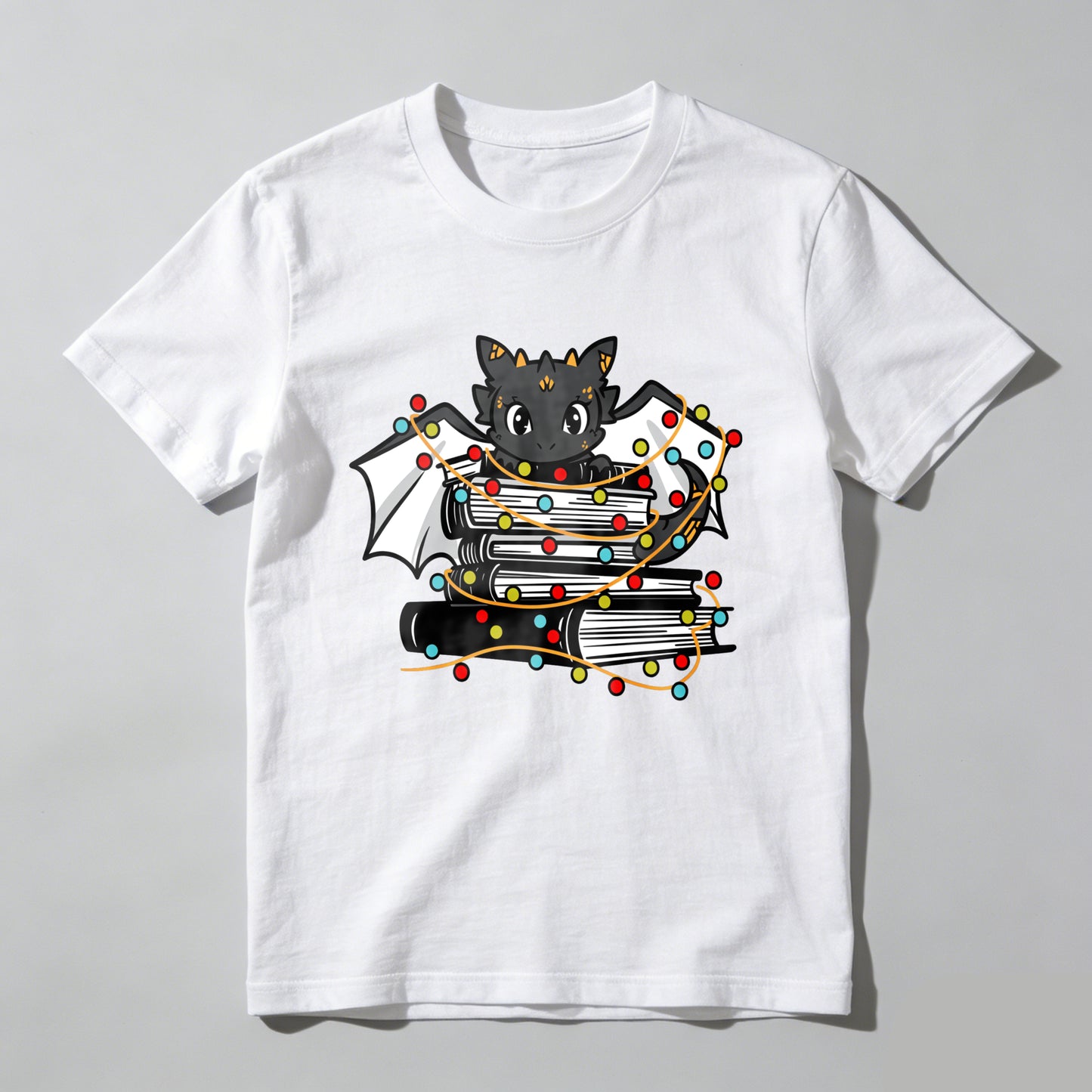 Wardrobecart Bat With Books And Lights Unisex Classic T-shirt