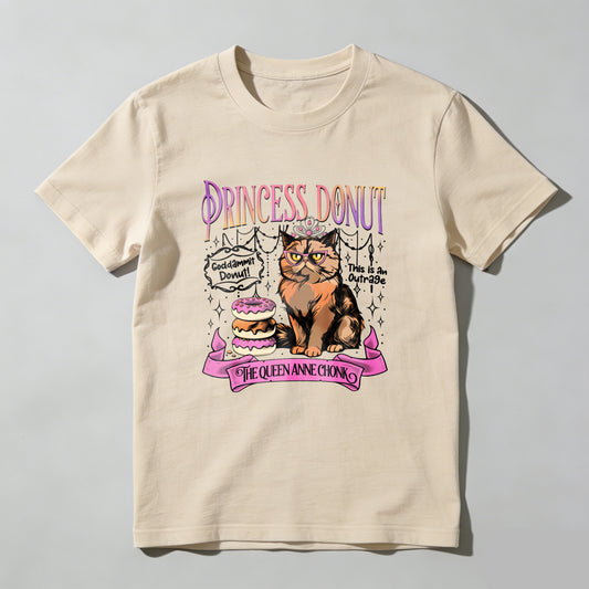 Wardrobecart Princess Donut Cat With Crown And Donuts Unisex Classic T-shirt