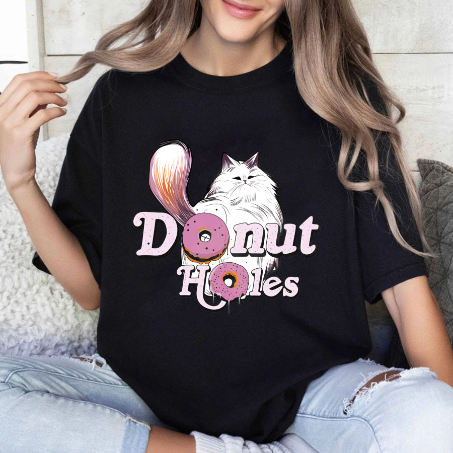 Wardrobecart Donut Holes Cat And Donuts Unisex Classic T-shirt