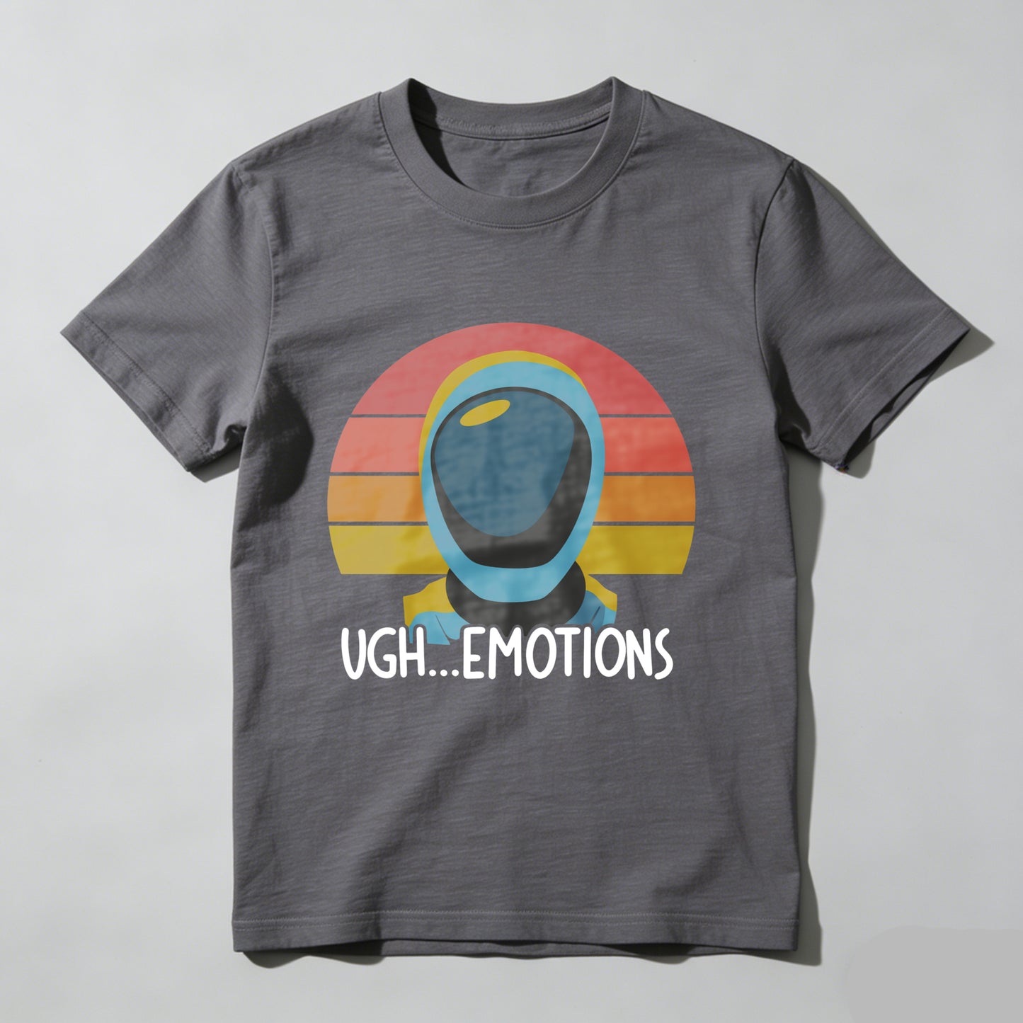 Wardrobecart Astronaut Helmet Sunset Ugh Emotions Unisex Classic T-shirt