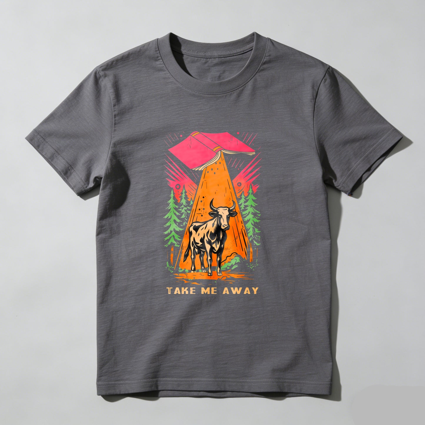 Wardrobecart Mountain Bull Forest Sunset Adventure Take Me Away Unisex Classic T-shirt