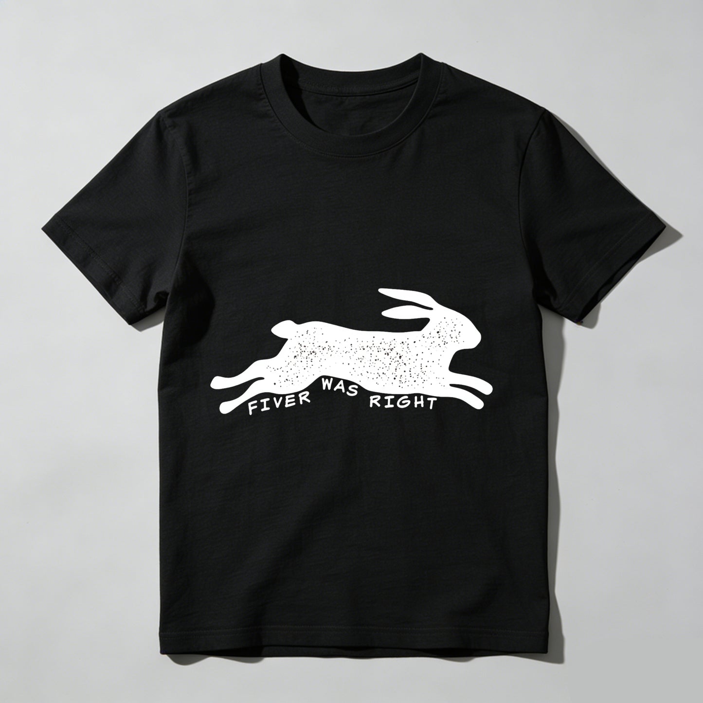 Wardrobecart Fiver Was Right Rabbit Print Unisex Classic T-shirt