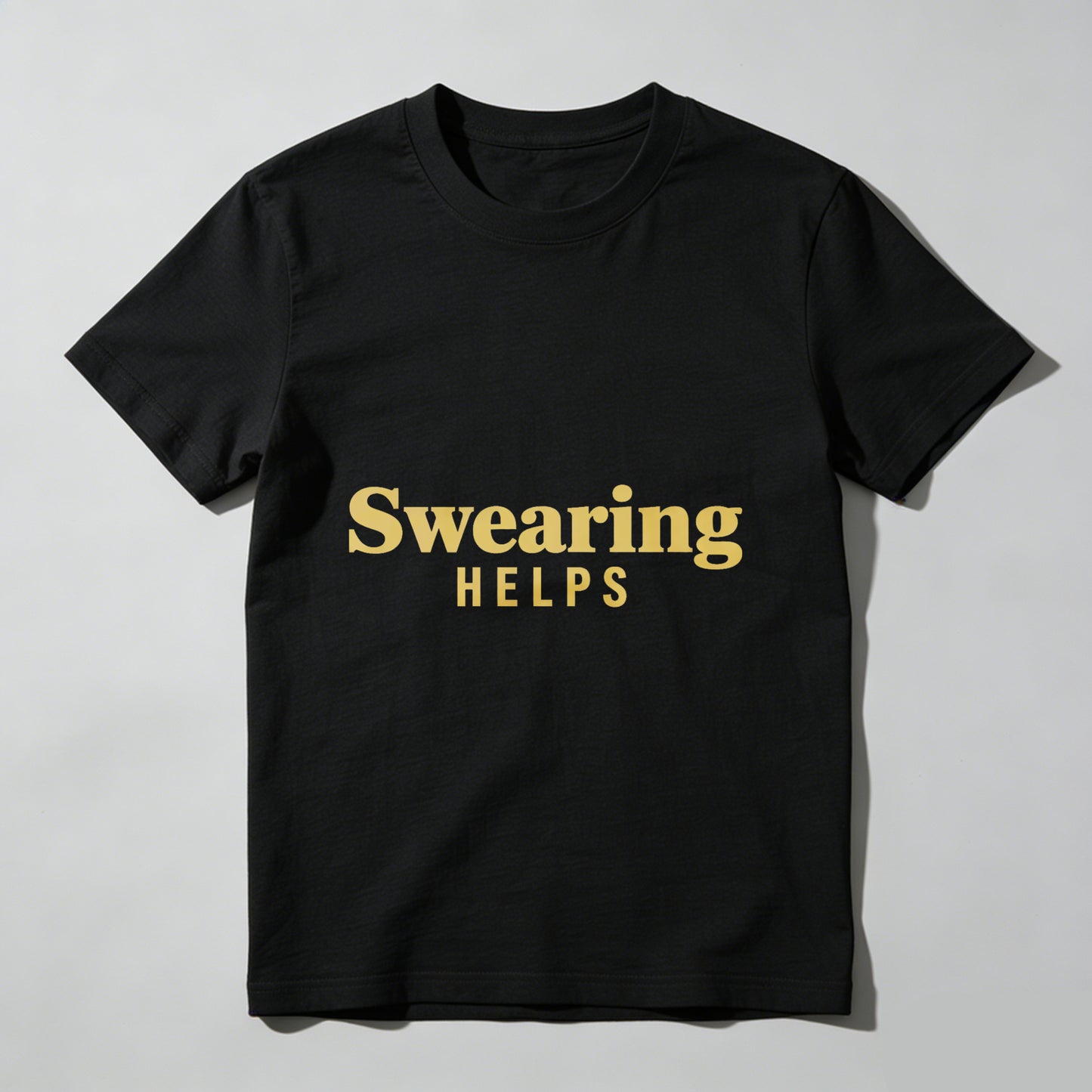 Swearing Helps T Shirt Funny Sassy Statement Graphic Tee For Men Women Casual Wear WOMEN