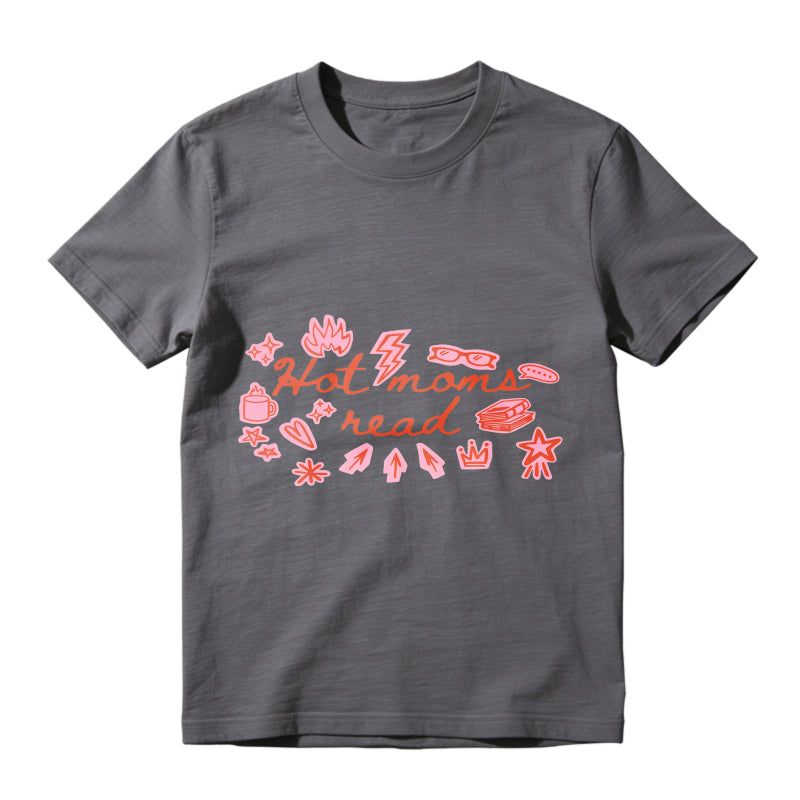 Wardrobecart Hot Moms Read With Book And Accessories Unisex Classic T-shirt
