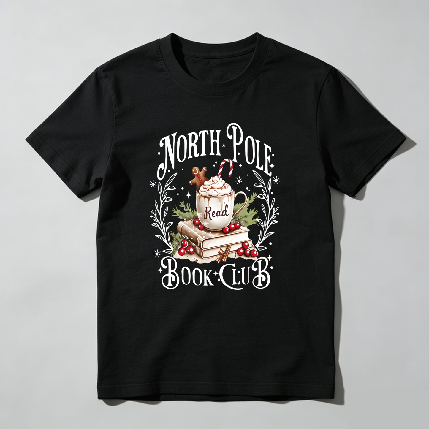 Wardrobecart North Pole Book Club Christmas Reading Theme Unisex Classic T-shirt