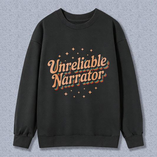 Wardrobecart Unreliable Narrator Pattern Unisex Classic Sweatshirt