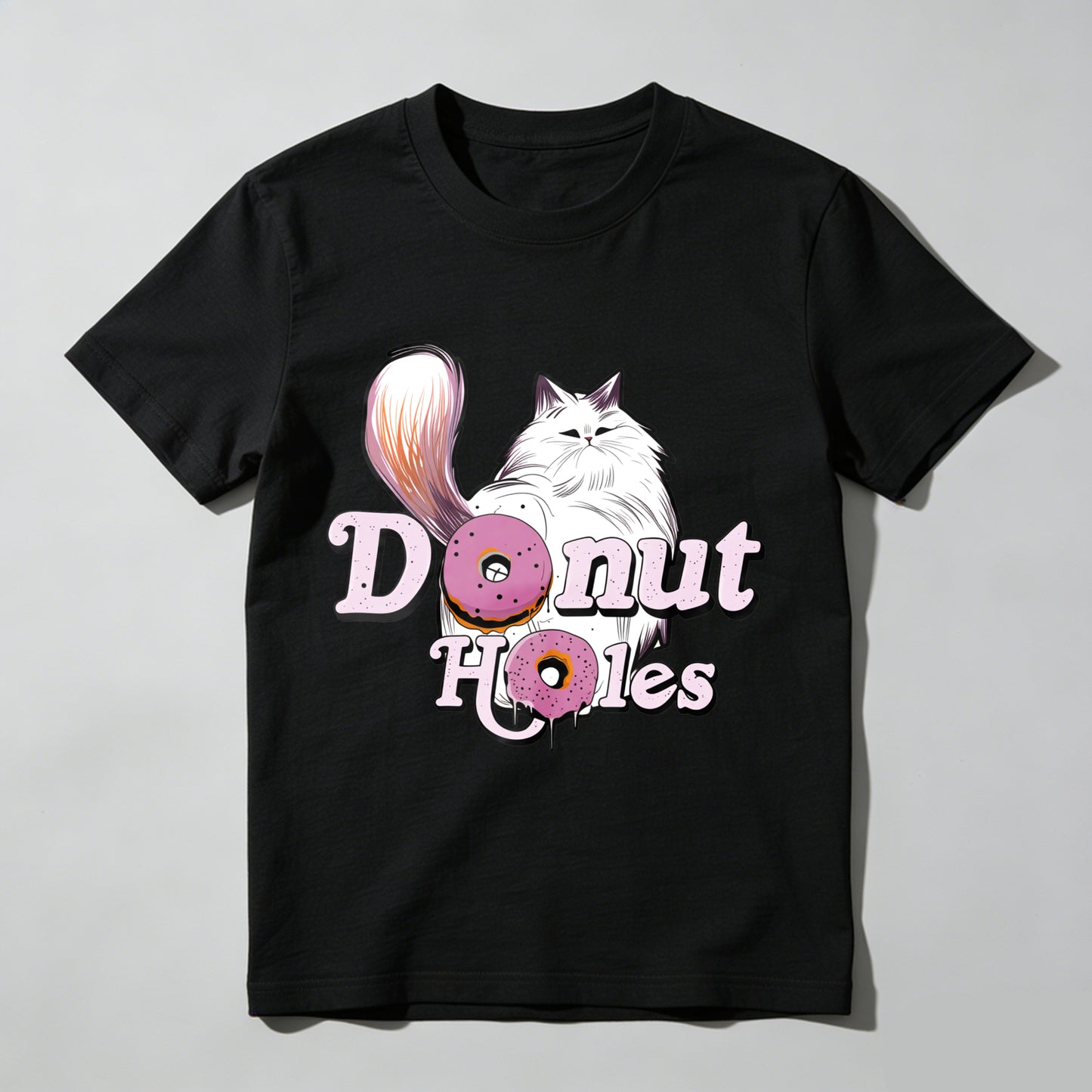 Wardrobecart Donut Holes Cat And Donuts Unisex Classic T-shirt