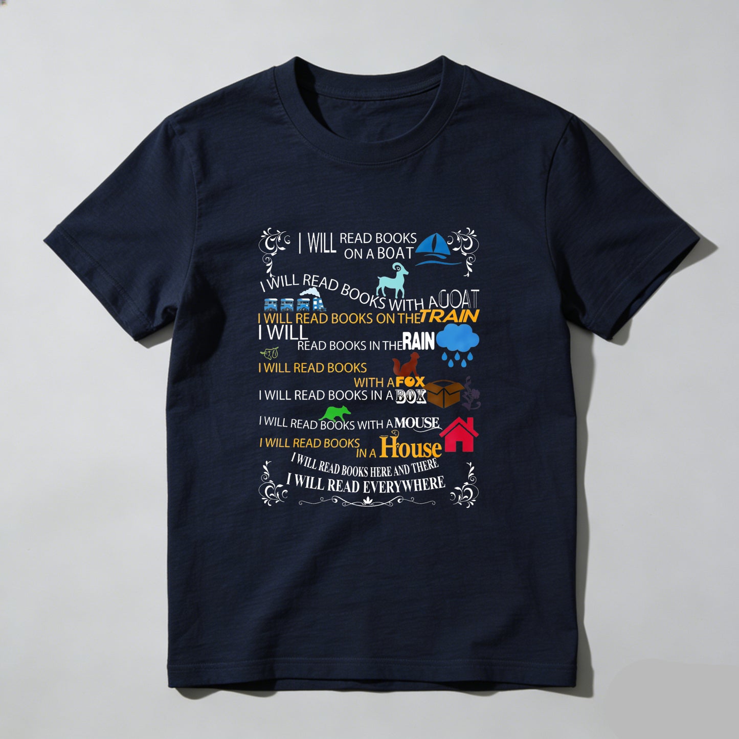 Wardrobecart I Will Read Books Everywhere Unisex Classic T-shirt