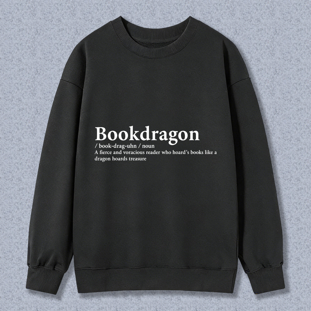 Wardrobecart Bookdragon Definition Unisex Classic Sweatshirt