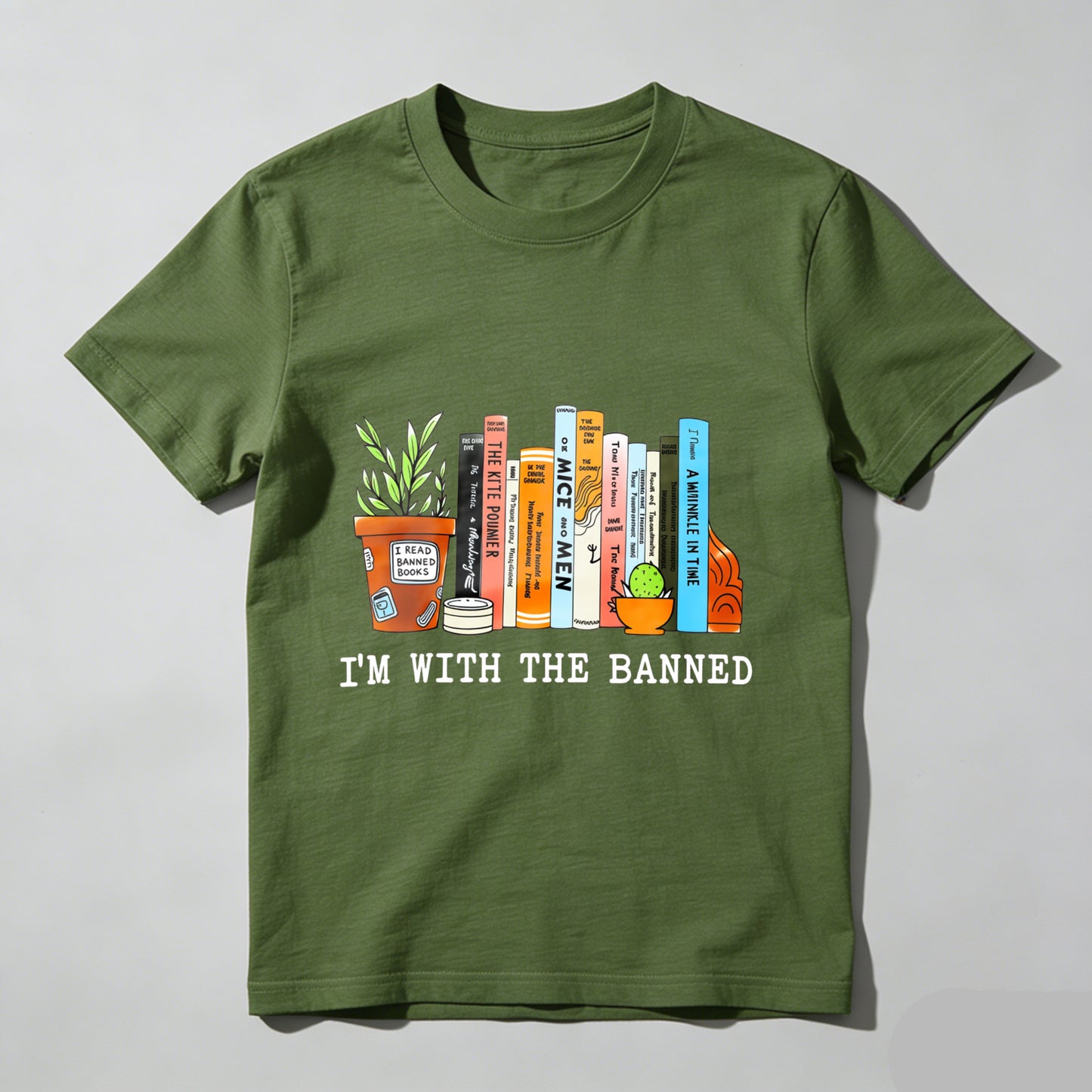 Wardrobecart I'm With The Banned Books Shelf Unisex Classic T-shirt