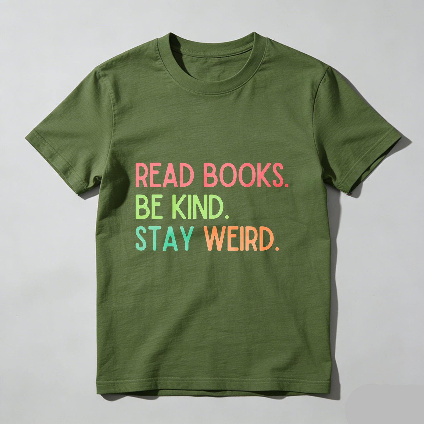 Wardrobecart Read Books Be Kind Stay Weird Unisex Classic T-shirt